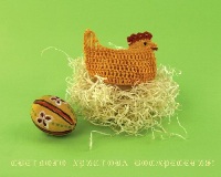 Пасхальная открытка - курица снесла яичко Пасхальная открытка - курица снесла яичко